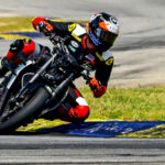 Hunter Dunham shakes down the Tampa Ducati Streetfighter V2 at Road Atlanta. Photo by Rual Jerez, courtesy Sam Fleming.