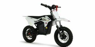 A 2025-model SSR SR-E500 electric pit bike. Photo courtesy SSR Motorsports.