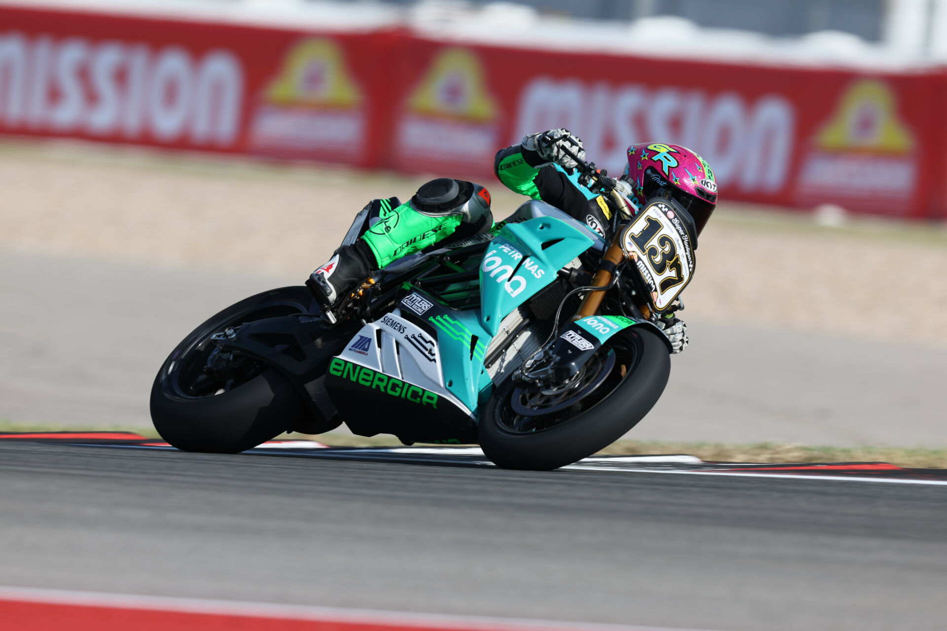 Stefano Mesa (137). Photo courtesy Energica.