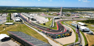 Circuit of The Americas (COTA), in Austin, Texas, has completed the repaving of its 3.6-mile, 20-turn road course. Photo courtesy COTA.