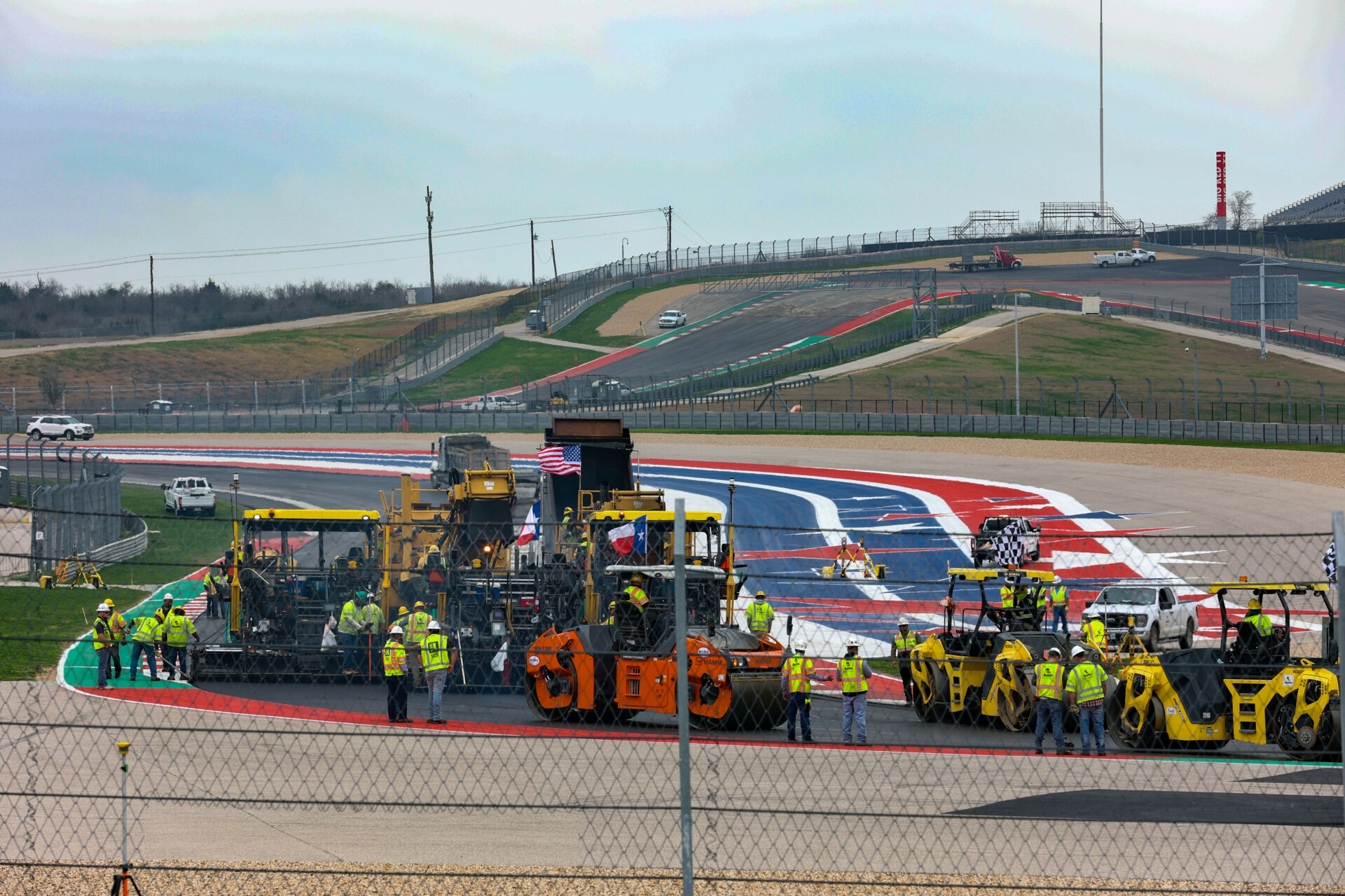 Circuit of The Americas (COTA), in Austin, Texas, has completed the repaving of its 3.4-mile, 20-turn road course. Photo courtesy COTA.