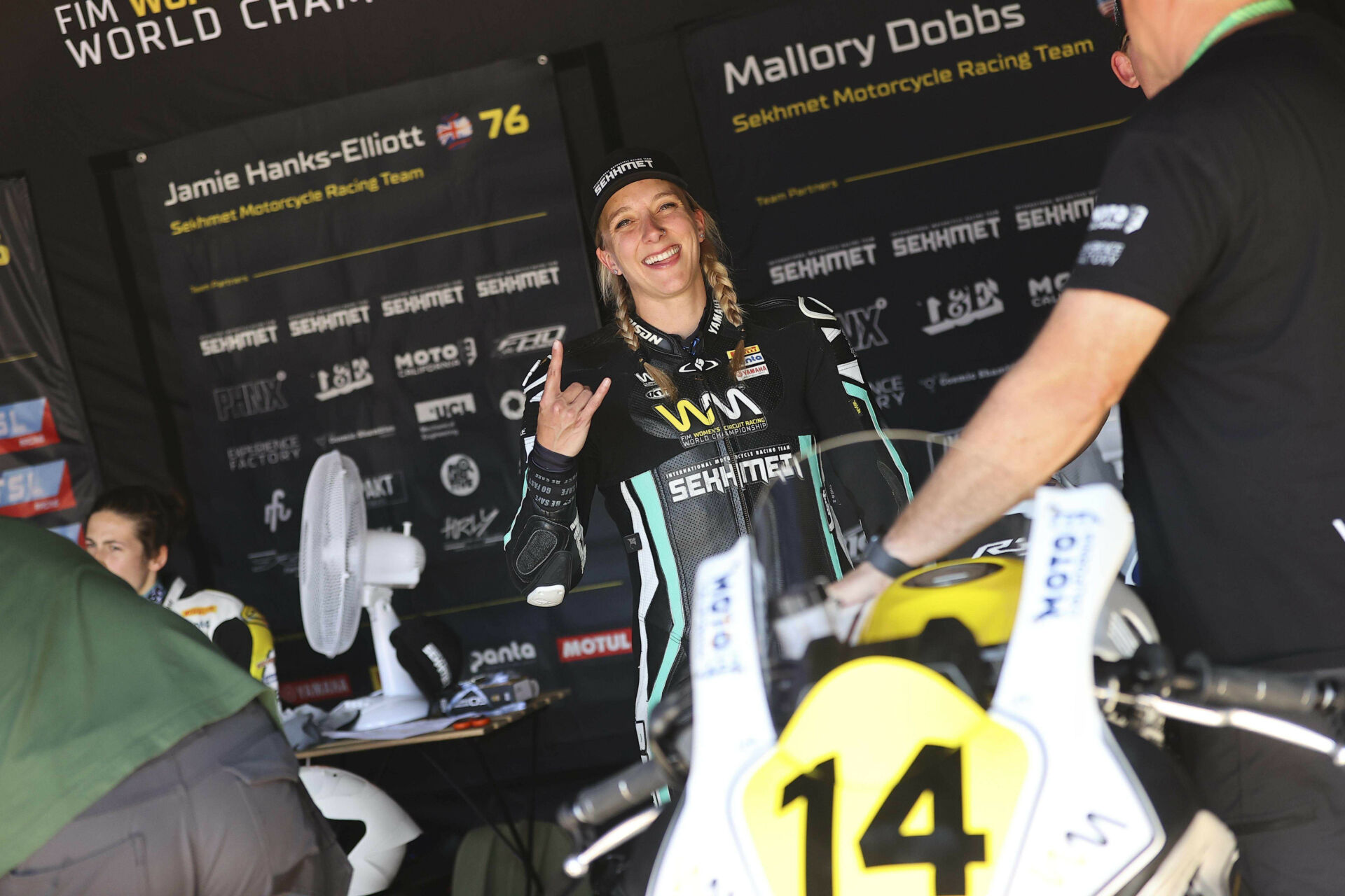 American racer Mallory Dobbs. Photo courtesy WCRWorld/Dorna.