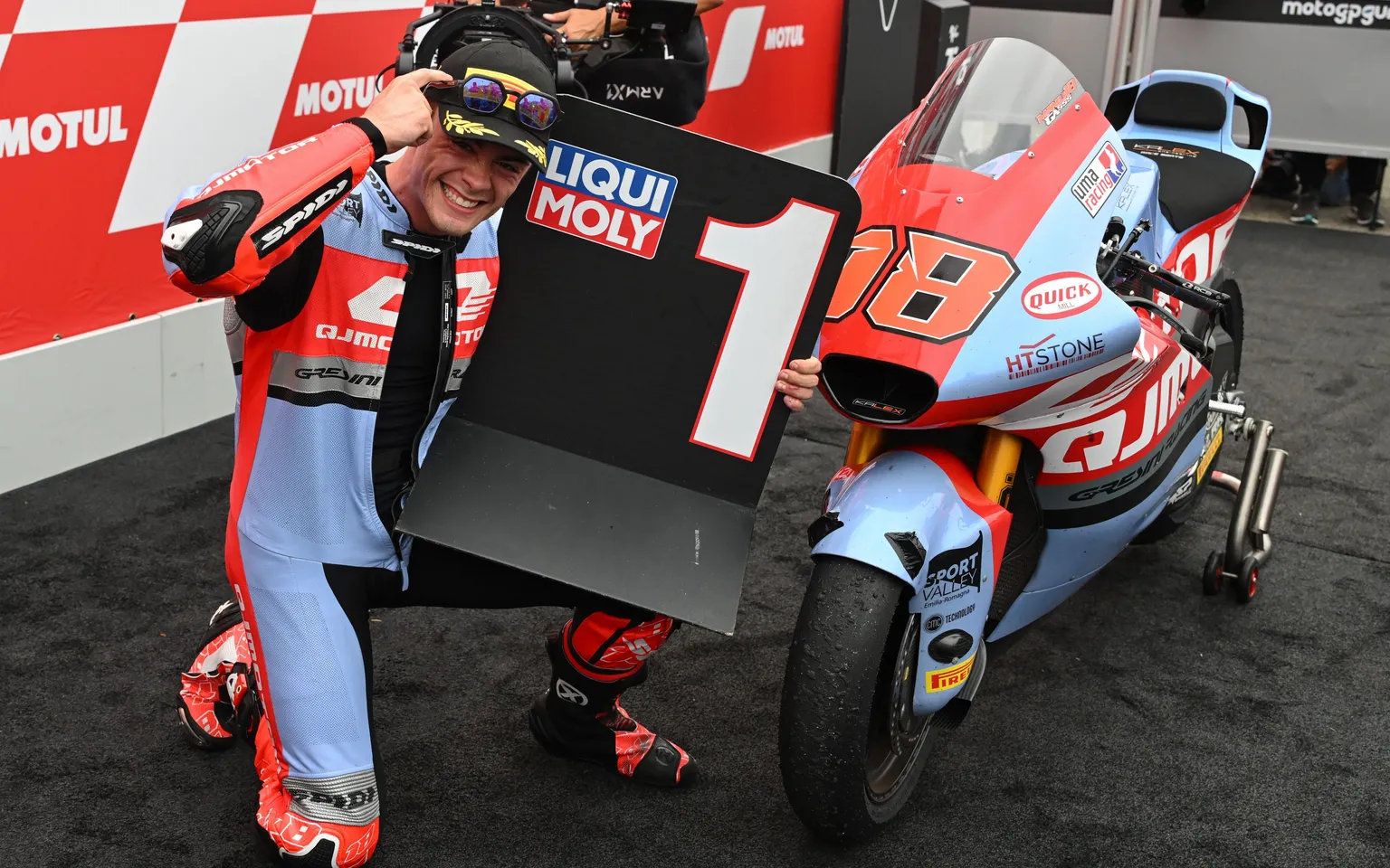 Moto2 race winner, Manuel Gonzalez. Photo courtesy Dorna. 