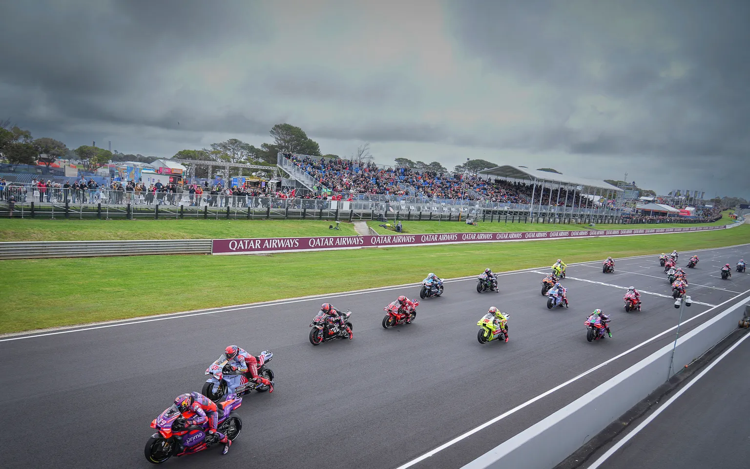 MotoGP race in Australia. Photo courtesy Dorna.