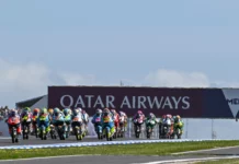 Moto3 Race in Australia. Photo courtesy Dorna.