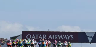 Moto3 Race in Australia. Photo courtesy Dorna.