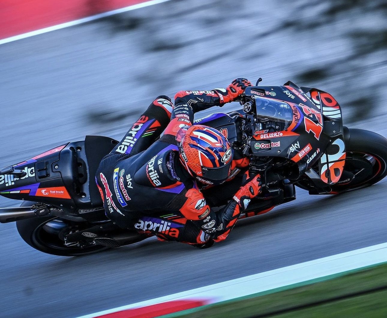 Maverick Viñales (12). Photo courtesy Aprilia Racing Team.