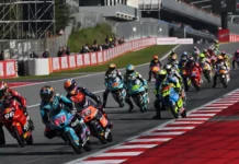 Moto3 race. Photo courtesy Dorna.