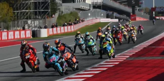 Moto3 race. Photo courtesy Dorna.