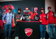 From left to right: Marc Marquez, Jorge Martin, Enea Bastianini and Francesco Bagnaia. Photo courtesy Ducati