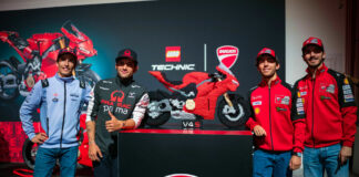 From left to right: Marc Marquez, Jorge Martin, Enea Bastianini and Francesco Bagnaia. Photo courtesy Ducati