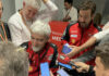 Luigi "Gigi" Dall'Igna in the media center at Circuit de Barcelona - Catalunya prior to the 2024 post-season test. Photo by Michael Gougis.