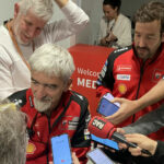 Luigi "Gigi" Dall'Igna in the media center at Circuit de Barcelona - Catalunya prior to the 2024 post-season test. Photo by Michael Gougis.