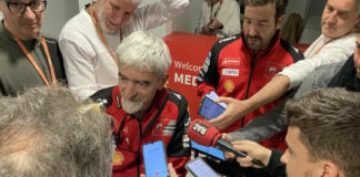 Luigi "Gigi" Dall'Igna in the media center at Circuit de Barcelona - Catalunya prior to the 2024 post-season test. Photo by Michael Gougis.