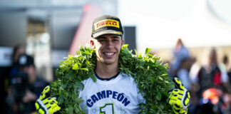 Mallorca's Marc Vich has been crowned the 2024 FIM Yamaha R3 bLU cRU World Cup Champion. Photo courtesy Yamaha Racing.