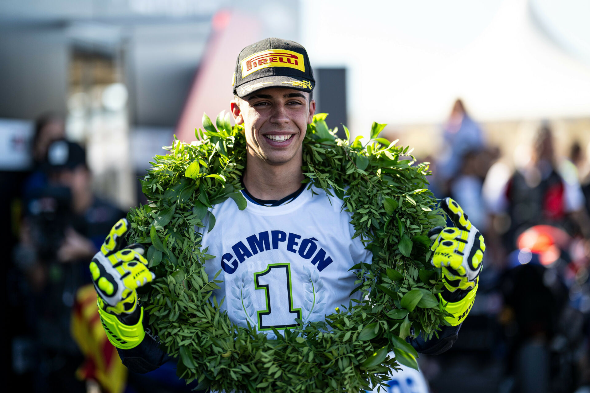 Mallorca's Marc Vich has been crowned the 2024 FIM Yamaha R3 bLU cRU World Cup Champion. Photo courtesy Yamaha Racing.