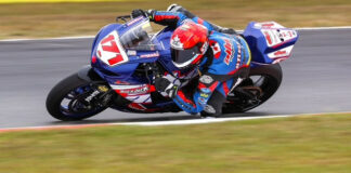 Torin Collins (171) on his Suzuki GSX-R750. Photo courtesy : Altus Motorsport.