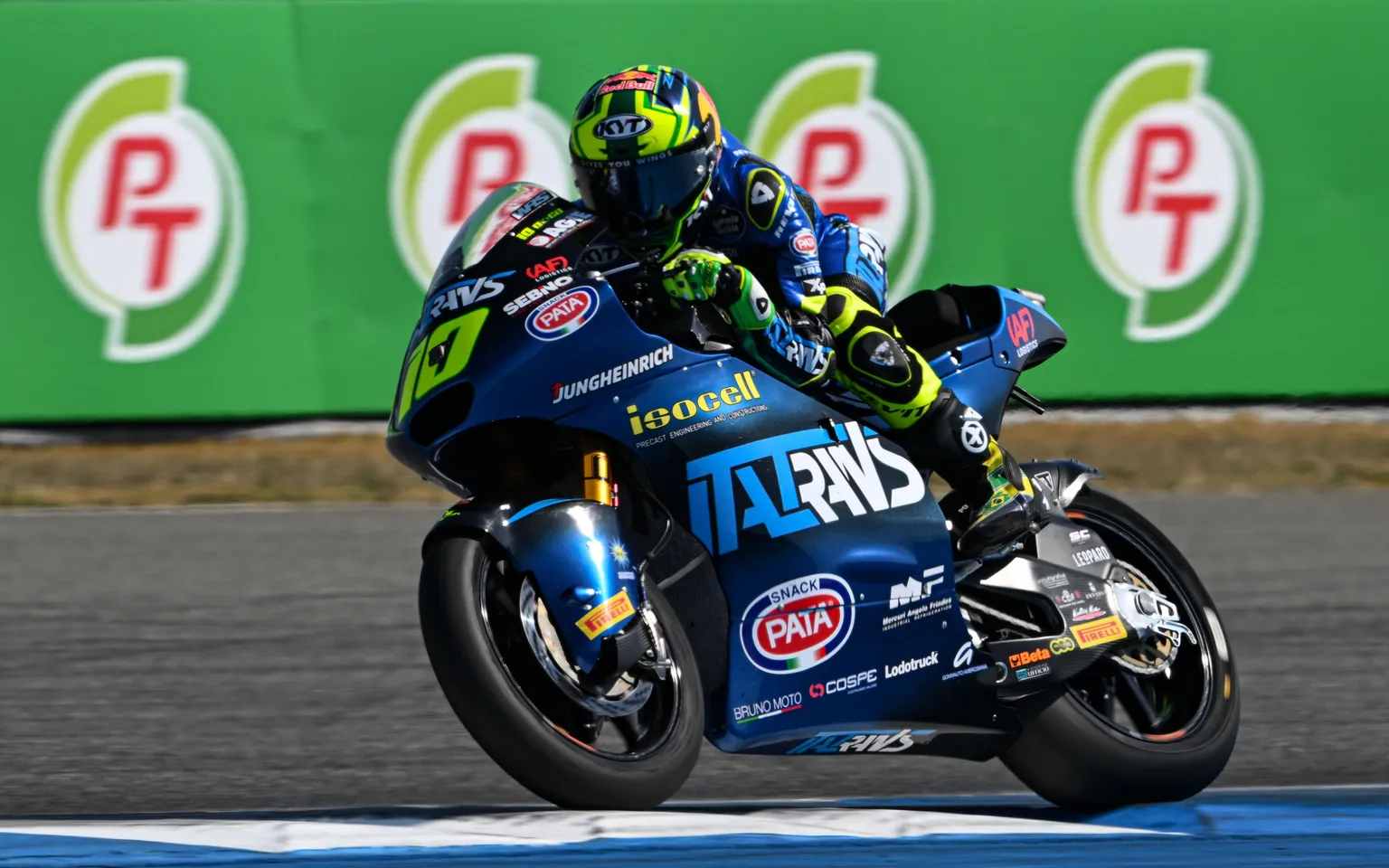 Diogo Moreira (10) At Chang International Circuit. Photo courtesy Dorna.