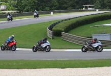 A scene from a California Superbike School at Barber Motorsports Park. Photo by etechphoto.com, courtesy California Superbike School.