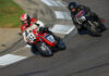 Paul Germain (61) leads Jack Parker (18) in AHRMA 250GP at Barber Motorsports Park. etechphoto.com