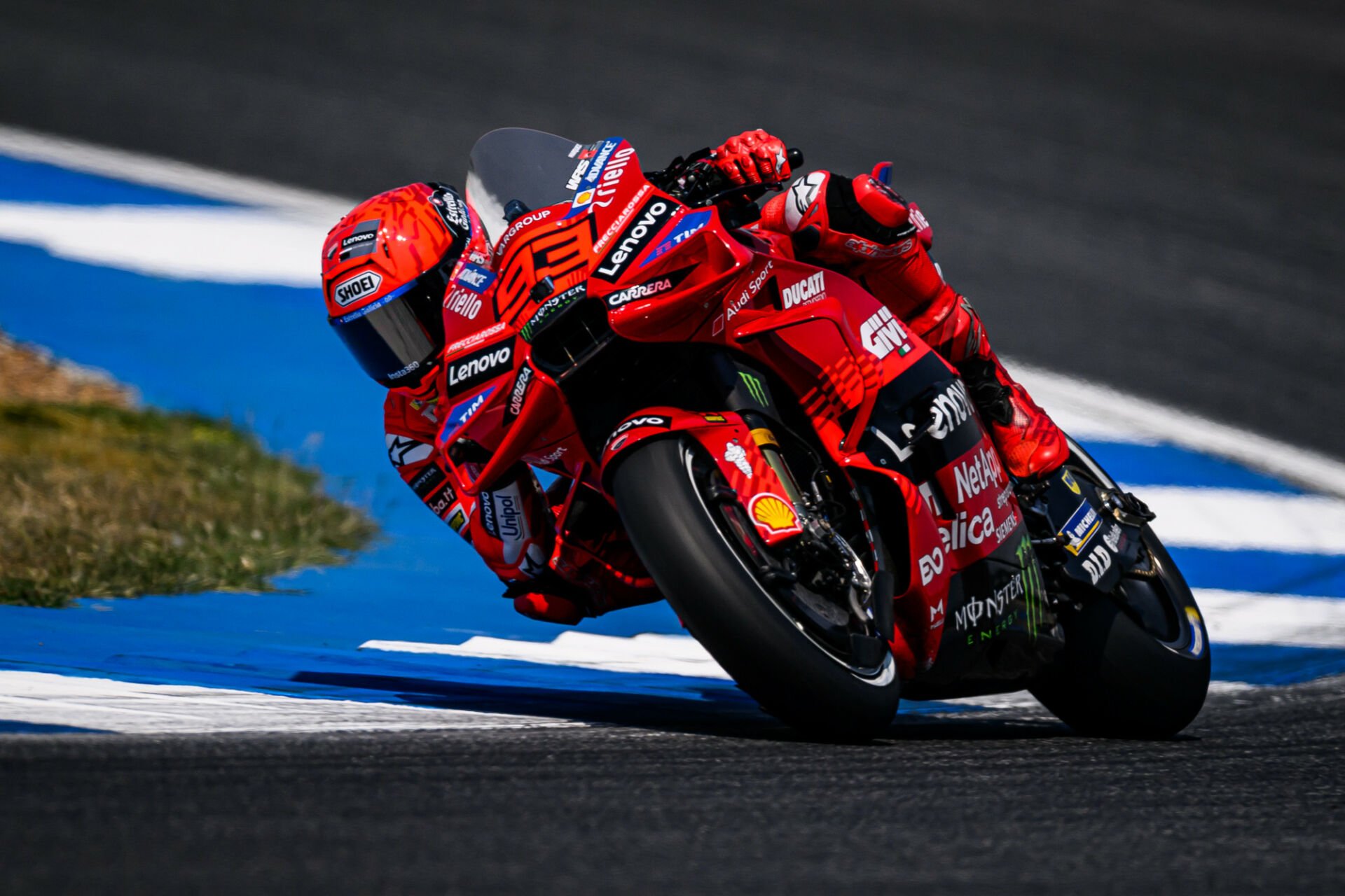 Marc Marquez during Q2 in Thailand. Photo courtesy Kohei Hirota.