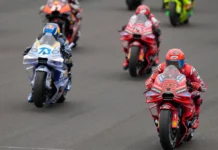 Alex Marquez (73), Francesco Bagnaia (63) and Marc Marquez (93). Photo courtesy Dorna.