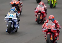 Alex Marquez (73), Francesco Bagnaia (63) and Marc Marquez (93). Photo courtesy Dorna.