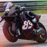 Jorge Martin on his Aprilia RS-GP25 at Sepang, in Malaysia. Photo courtesy Aprilia Racing Team.