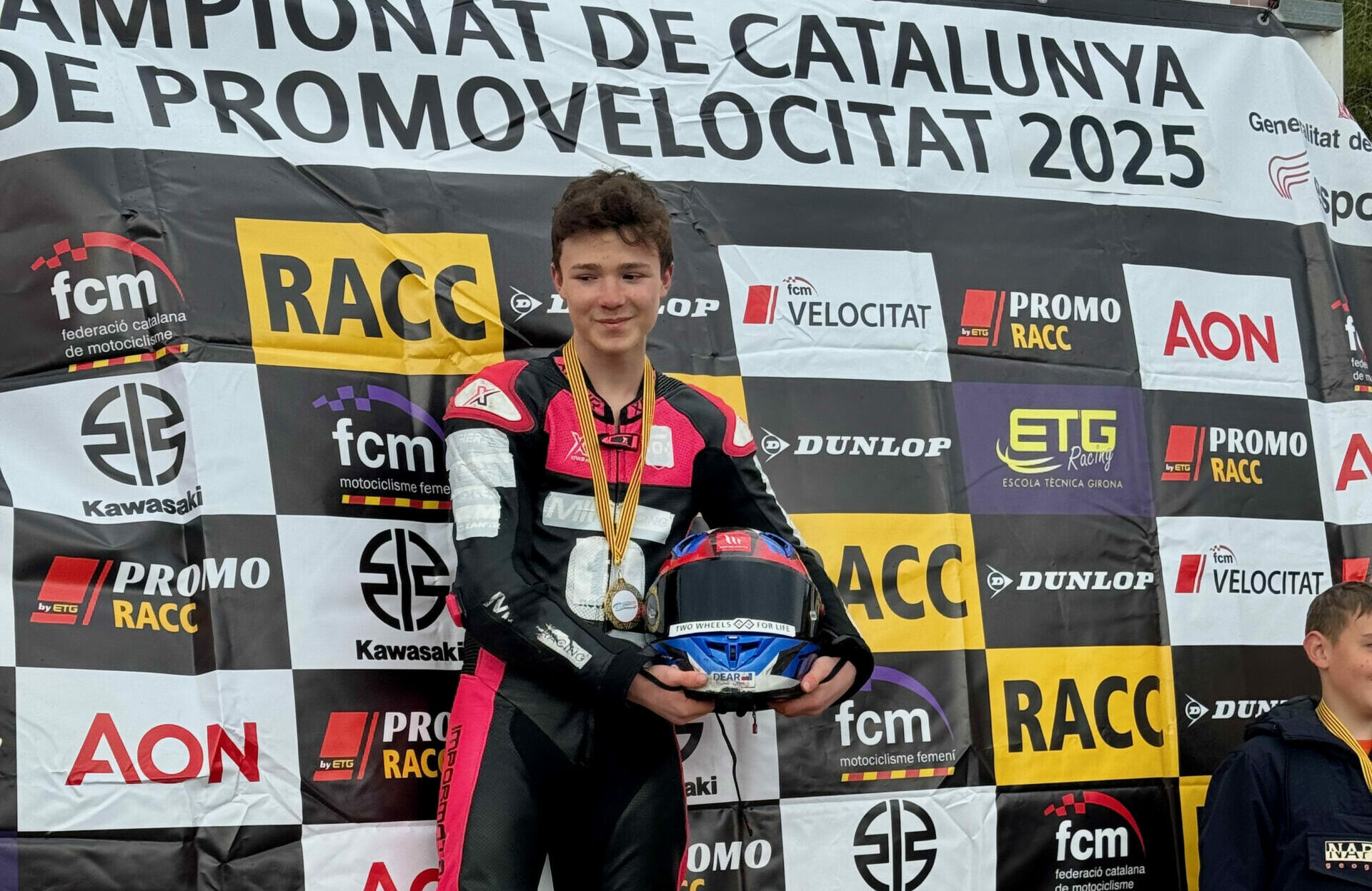 American Sebastian Dear won the opening round at Circuit Móra d’Ebre in the Ohvale GP2 190cc class.