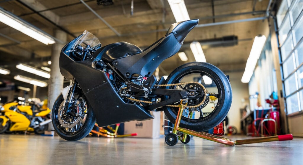 A Krämer APX-350 MA racebike on display at the Barber Museum. It is the spec racebike for the MotoAmerica Talent Cup. Photo courtesy Barber Museum.